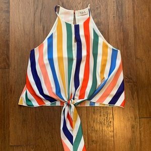 Multi-Colored Tank with Keyhole Front